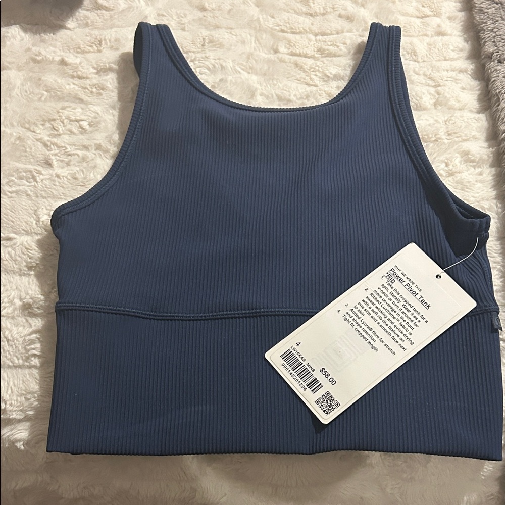 lululemon athletica Blue Tank Top